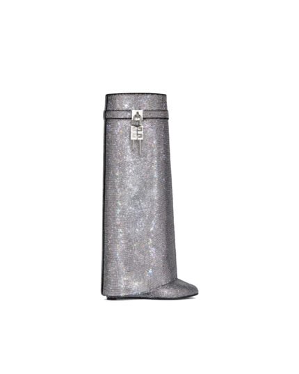 Rhinestone Satin GIVENCHY Shark Lock Boots