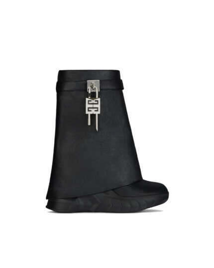 Givenchy shark lock open toe motorcycle boots