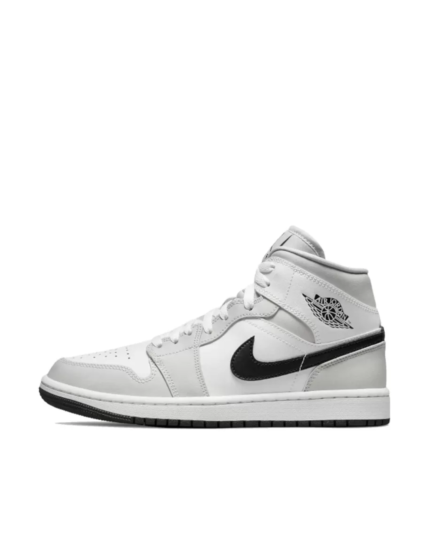 Air Jordan 1 Mid White Light Smoke Grey