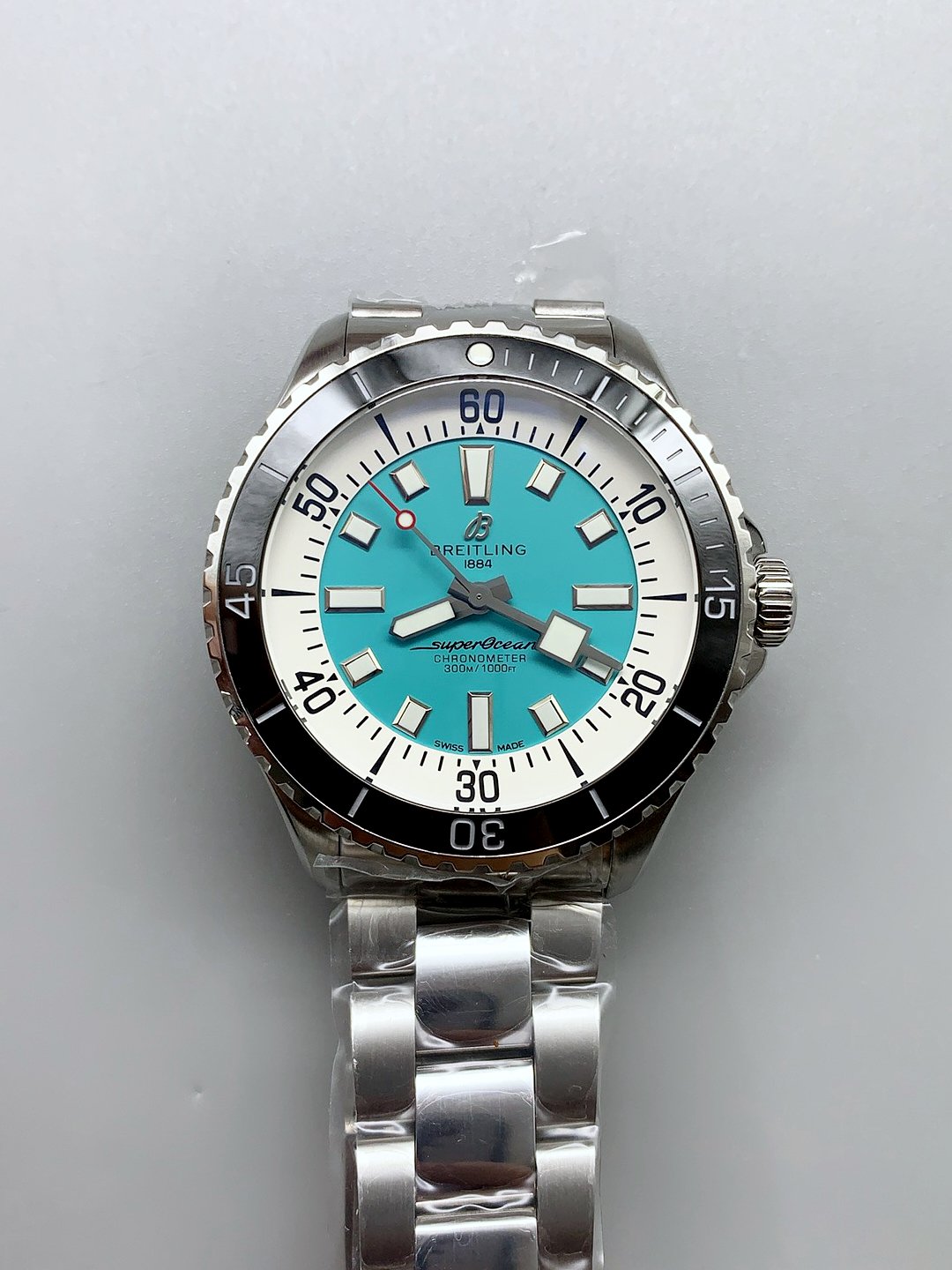 Breitling Superocean Disc in Blue Rubber A17376211L2S1 (1:1 Super Clone)