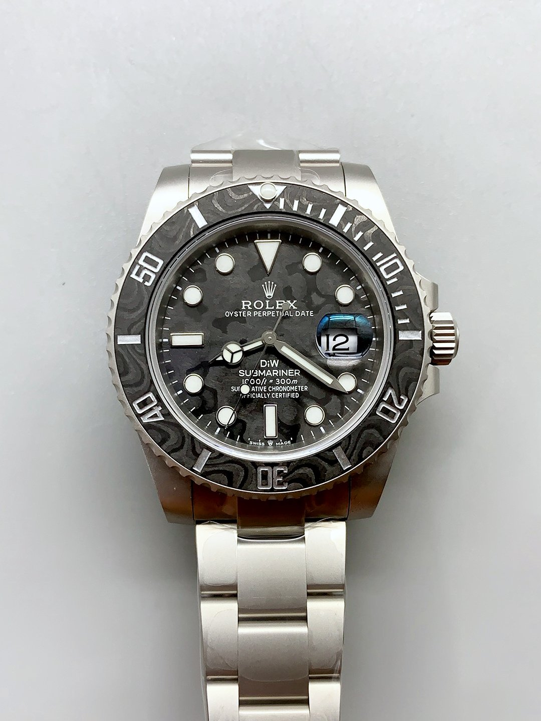 Rolex Submariner DiW Stainless Steel Casing Black Ceramic Bezel Edition Watch(1:1Super Clone）