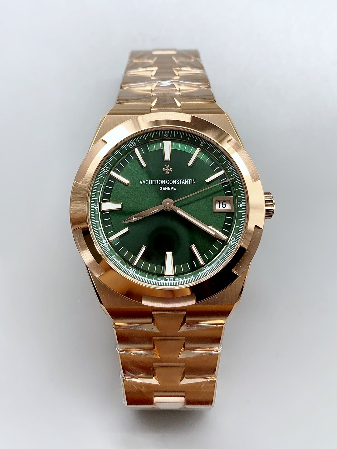 Vacheron Constantin Watch in Rose Green Steel Dial(1:1Super Clone)