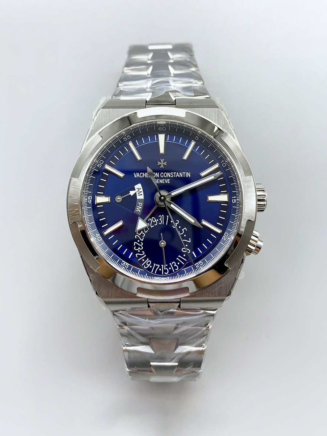 Vacheron Constantin Overseas Dual Time Stainless Steel Blue Dial(1:1Super Clone)