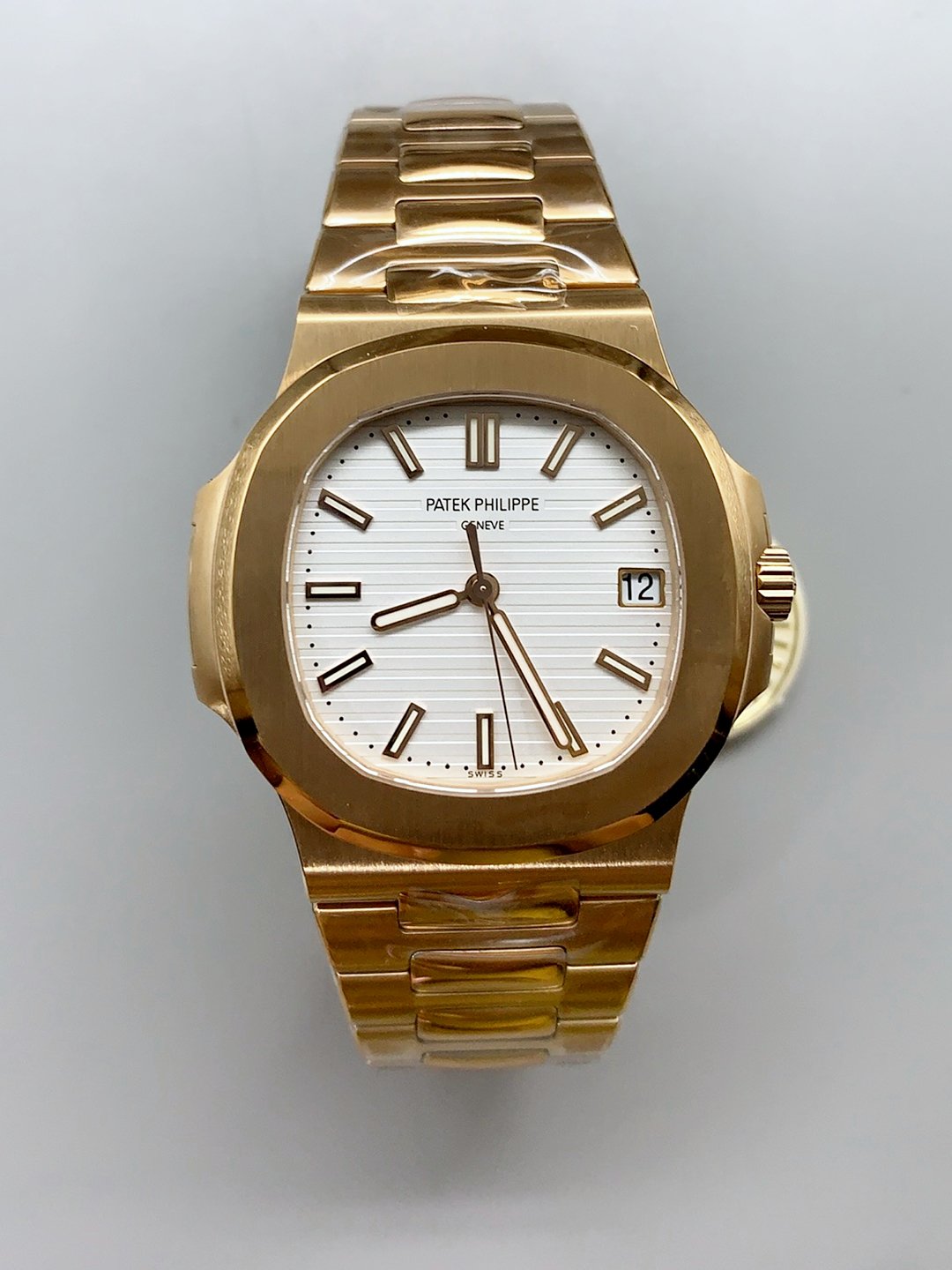Patek Philippe Nautilus 5711/1R-001 in Rose Gold White Dial(1:1Super Clone)