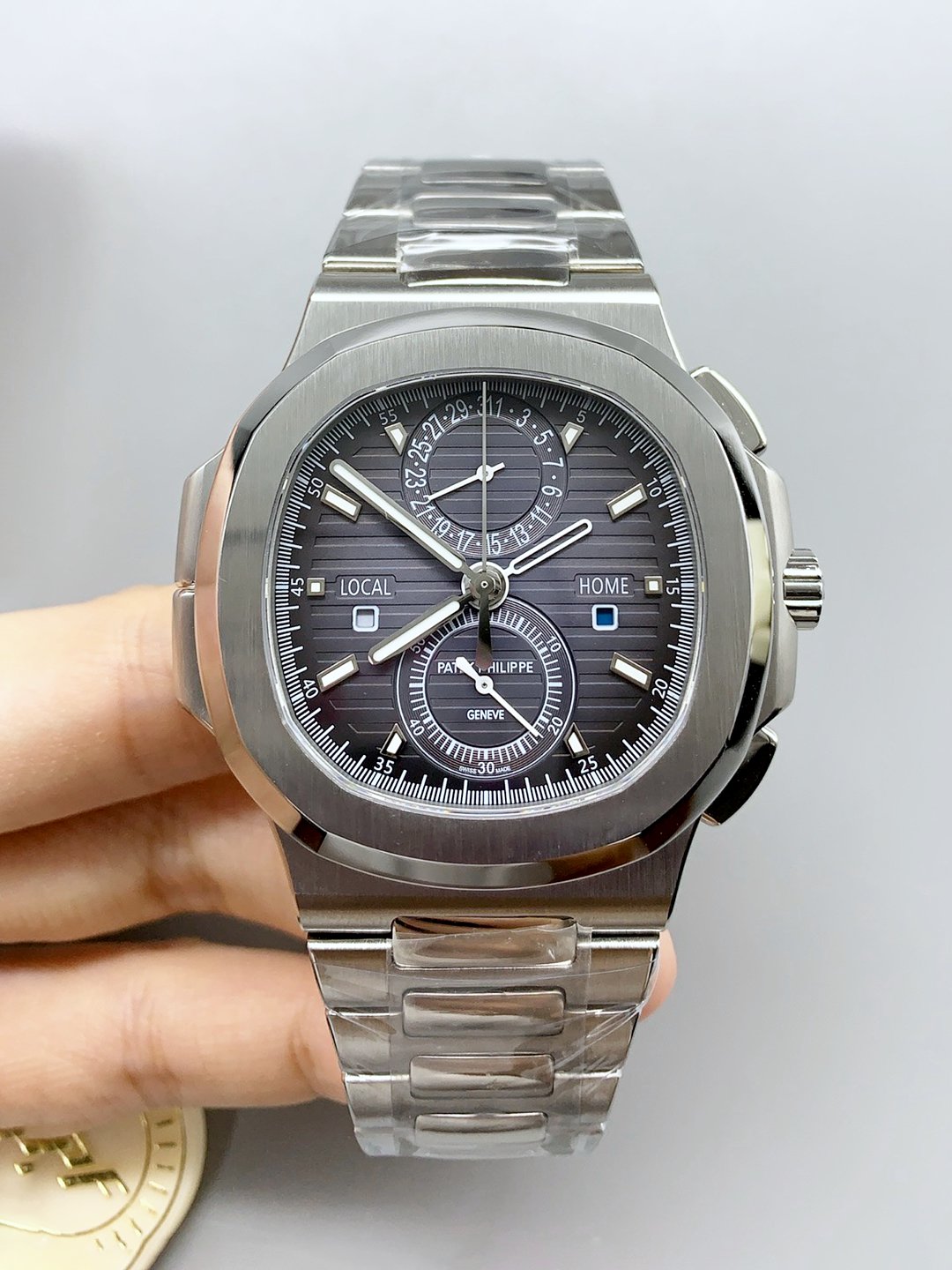 Patek Philippe Nautilus 5990/1A 904L Steel Case in Grey Dial(1:1 Super Clone)