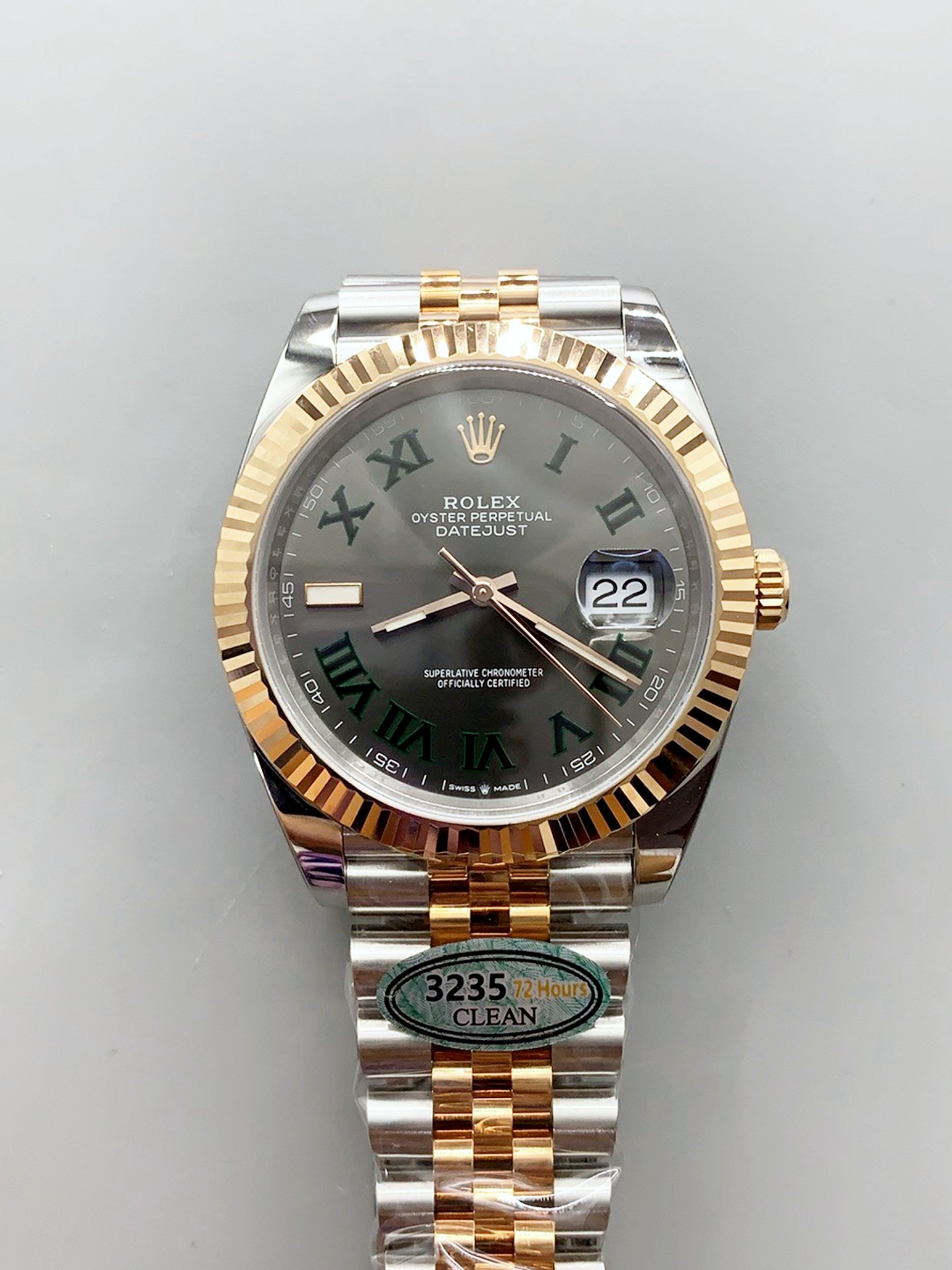 1:1 super clone Datejust 36MM & 41 MM Wimbledon: Ref. 126334