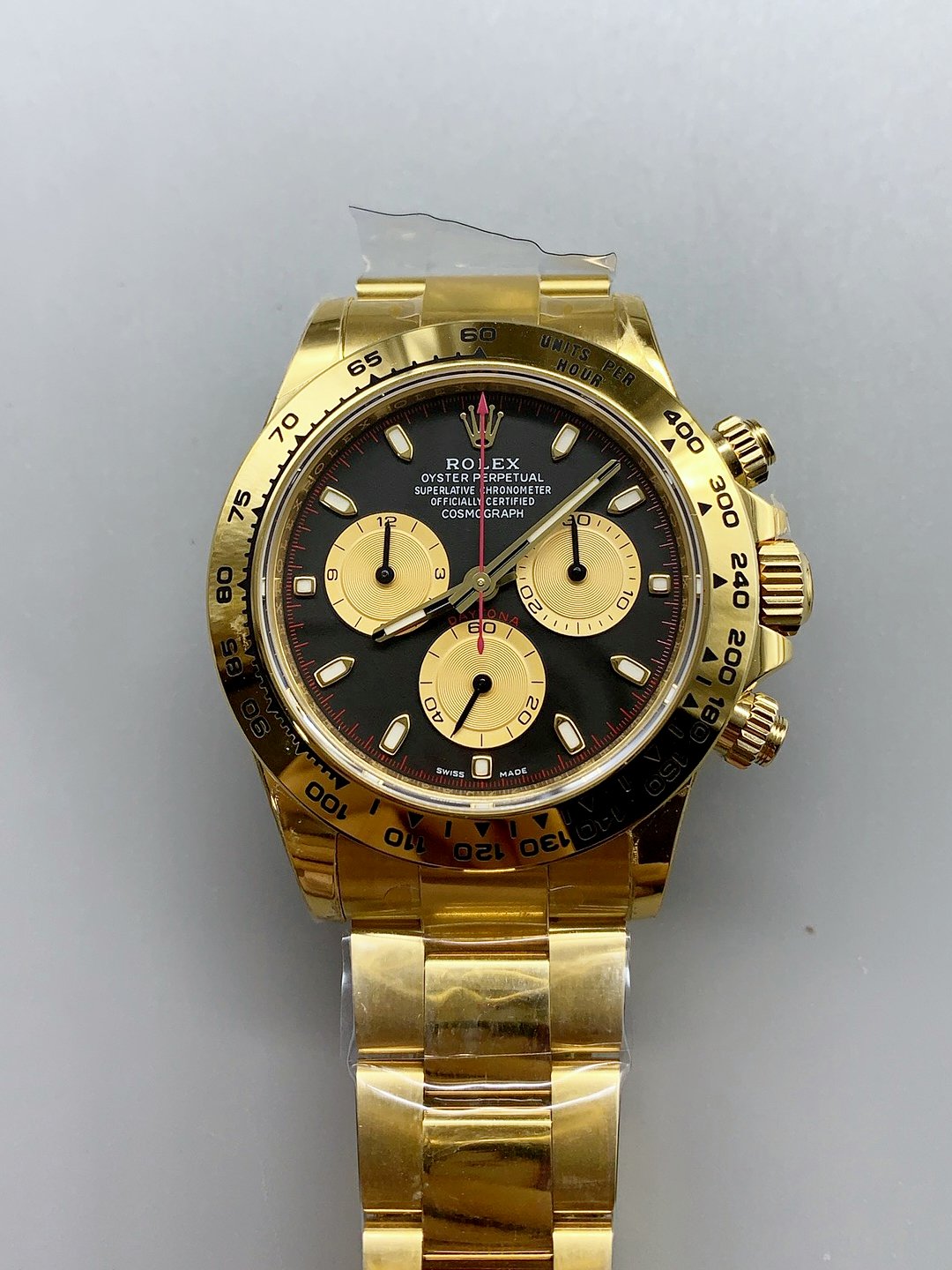 ROLEX DAYTONA 116508 YELLOW GOLD ORIGINAL CAL.4130 MOVEMENT 904L ST