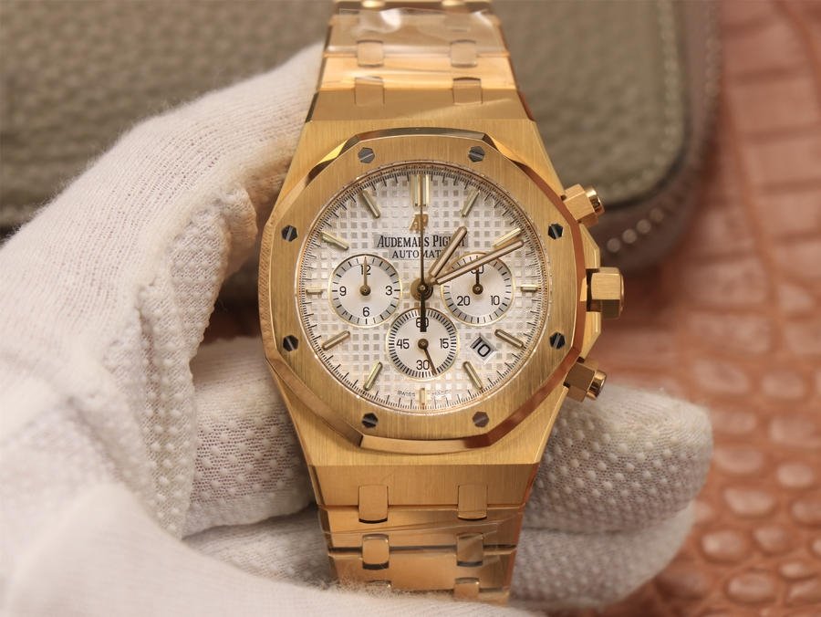 Audemars Piguet Royal Oak Chronograph Rose Gold on 904L Steel - 1:1 Superclone